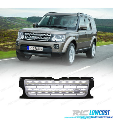 GRILLE LAND ROVER DISCOVERY III 05-09 LOOK DISCOVERY 4 NOIR BRILLIANT ARGENT