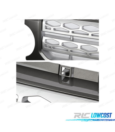 GRILLE LAND ROVER DISCOVERY III 05-09 NOIR ARGENT