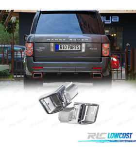 EMBOUTS D'ÉCHAPPEMENT RANGE ROVER VOGUE 10-12 LOOK AUTOBIOGRAPHY CHROMÉ