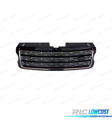 GRILLE RANGE ROVER VOGUE 05-09 LOOK SVA AUTOBIOGRAPHY NOIR BRILLANT CHROME