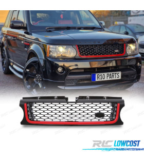 GRILLE RANGE ROVER SPORT 10-13 GRIS ROUGE LOOK AUTOBIOGRAPHY