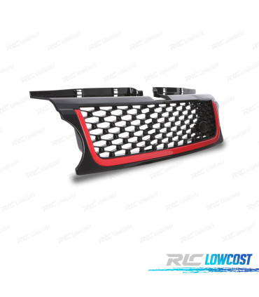 GRILLE RANGE ROVER SPORT 10-13 GRIS ROUGE LOOK AUTOBIOGRAPHY