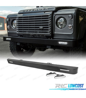 PARE-CHOCS AVANT LAND ROVER DEFENDER 83-16 AVEC LUMIÈRES LED