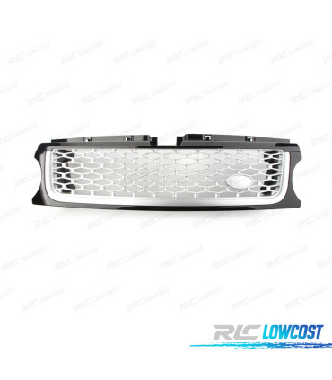 GRILLE RANGE ROVER SPORT 10-13 NOIR BRILLANT ARGENT LOOK AUTOBIOGRAPHY