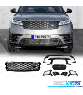 KIT GRILLES + DIFFUSEUR RANGE ROVER VELAR 17- LOOK R DYNAMIC NOIR BRILLANT