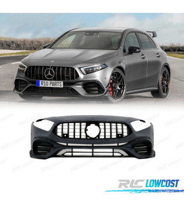 PARE-CHOCS AVANT MERCEDES CLASSE A W177 V177 18- LOOK AMG A45 NOIR