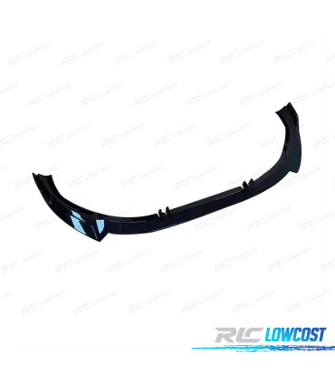 SPOILER LAME DE PARE-CHOCS AVANT AUDI A4 21- LOOK SPORT NOIR BRILLANT