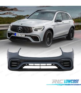 PARE-CHOCS AVANT MERCEDES X253 19-22 LOOK GLC63 + PASSAGES DE ROUE