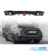 DIFFUSEUR ARRIÈRE MERCEDES W213 16-23 LOOK BRABUS NOIR BRILLANT