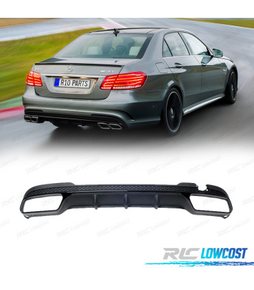 DIFFUSEUR ARRIÈRE MERCEDES W212 14-15 LOOK AMG E63 NOIR BRILLANT
