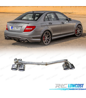 LIGNE D'ÉCHAPPEMENT MERCEDES CLASSE C W204 07-14 LOOK AMG C63