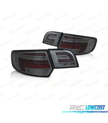 FEUX ARRIERE AUDI A3 8P 03-08 ROUGE CHROME FUMÉ