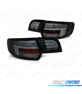 FEUX ARRIERE AUDI A3 8P 03-08 CHROME BORD NOIR