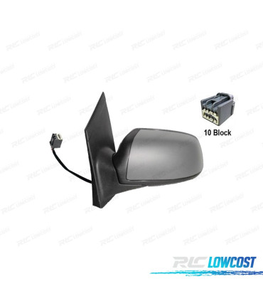 RÉTROVISEUR COMPLET GAUCHE FORD FOCUS MK2 04-07 AVEC ÉCLAIRAGE AU SOL