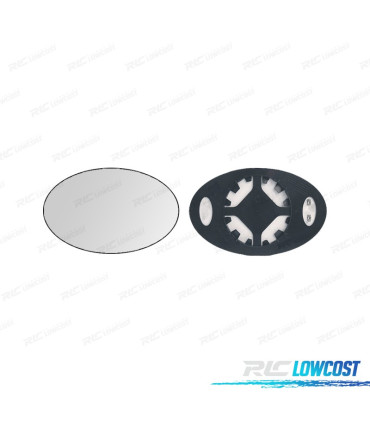 GLACE RÉTROVISEUR BASE RÉVERSIBLE GAUCHE / DROITE MINI R50 R53 01-06 THERMIQUE