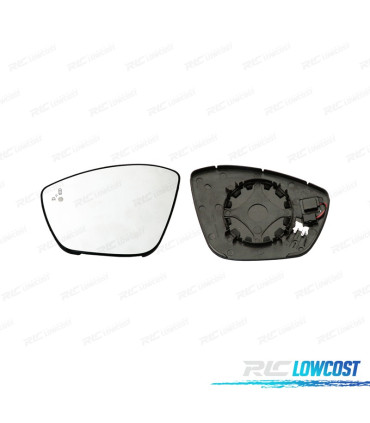 GLACE RÉTROVISEUR BASE GAUCHE PEUGEOT 308 13-20