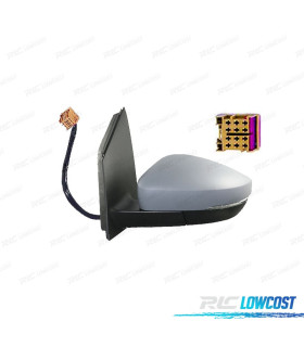 RÉTROVISEUR COMPLET GAUCHE VOLKSWAGEN VW POLO 09-17 ÉLECTRIQUE PRIMÉ