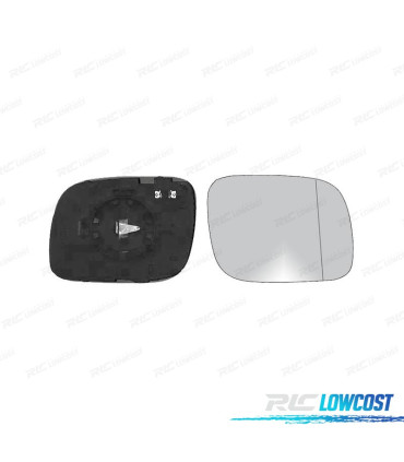 GLACE RÉTROVISEUR BASE DROITE VOLKSWAGEN VW TOUAREG 03-07 THERMIQUE