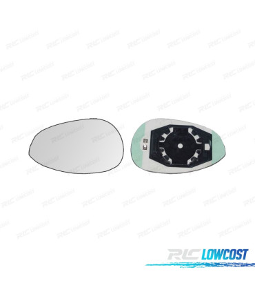 GLACE RÉTROVISEUR BASE GAUCHE FIAT GRANDE PUNTO 05- CONVEXE THERMIQUE
