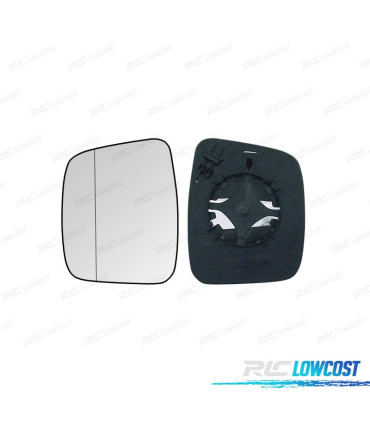 GLACE RÉTROVISEUR BASE GAUCHE PEUGEOT BIPPER 08- ASPHÉRIQUE