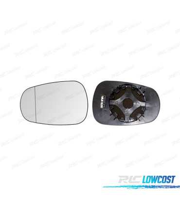 GLACE RÉTROVISEUR BASE RÉVERSIBLE GAUCHE / DROITE RENAULT MEGANE 3P 4 5 96-03 ASPHÉRIQUE THERMIQUE