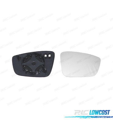 GLACE RÉTROVISEUR BASE DROITE SKODA RAPID 12-17 CONVEXE THERMIQUE
