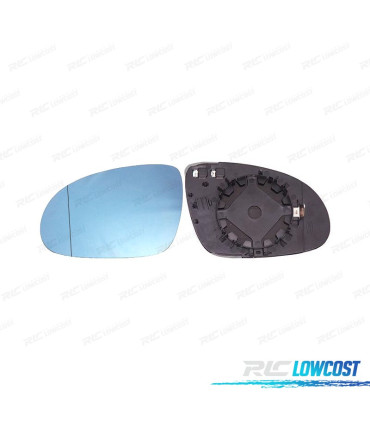 GLACE RÉTROVISEUR BASE GAUCHE VOLKSWAGEN VW PASSAT B6 03-10 BLEU
