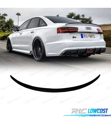 SPOILER AUDI A6 19-24 LOOK RS6 NOIR BRILLANT