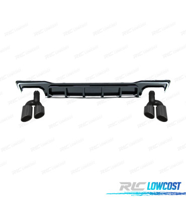 DIFUSEUR AUDI A7 18-23 LOOK RS7 NOIR BRILLANT