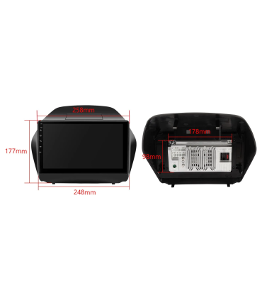 AUTORADIO GPS ANDROID 13 POUR HYUNDAI IX35 09-15