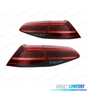 FEUX ARRIÈRE LED VOLKSWAGEN VW GOLF 7 7.5 12-20 CLIGNOTANTS DYNAMIQUES ROUGE