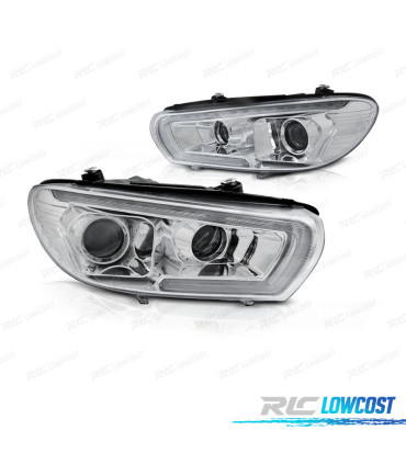 PHARES XÉNON POUR VOLKSWAGEN VW SCIROCCO 08-14 LED CHROME