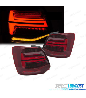 FEUX ARRIÈRE VOLKSWAGEN VW POLO V 09-17 LED ROUGE DYNAMIQUES