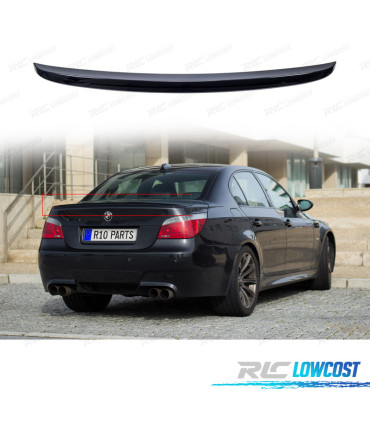 AILERON BECQUET BMW E60 LOOK M5 NOIR BRILLANT 03-10