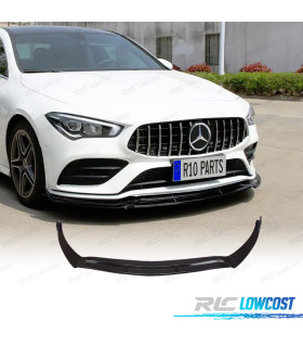 SPOILER LAME DE PARE-CHOCS AVANT MERCEDES CLA W118 19- NOIR BRILLANT