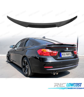 SPOILER BMW F36 GRAN COUPE 14-21 LOOK M PERFORMANCE NOIR BRILLANT