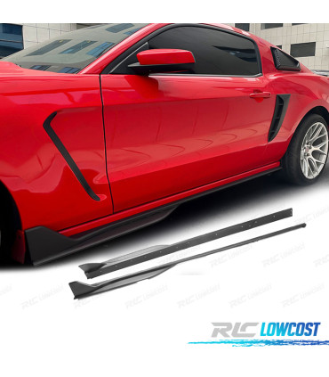 RAJOUT DE BAS DE CAISSE FORD MUSTANG V6 GT 10-14 LOOK GT500 NOIR MAT