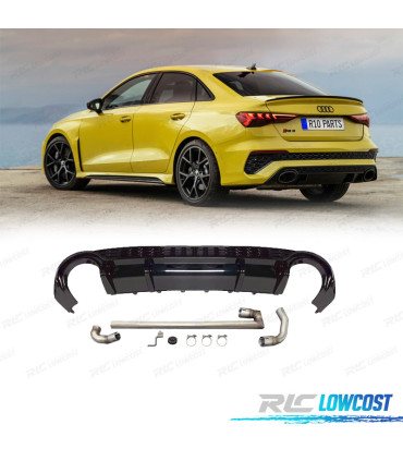 DIFUSEUR AUDI A3 21- LOOK RS3 + LIGNE D'ÉCHAPPEMENT