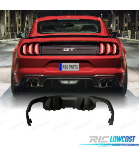 DIFFUSEUR ARRIÈRE FORD MUSTANG 18-22 LOOK GT DOUBLE SORTIE