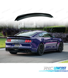 AILERON SPOILER FORD MUSTANG 15-23 LOOK GT350 NOIR BRILLANT