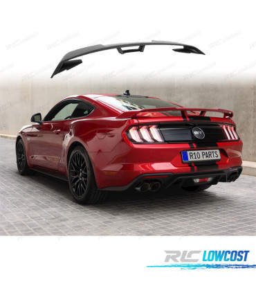 SPOILER FORD MUSTANG 15-20 LOOK GT NOIR MAT