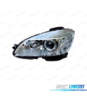 PHARE GAUCHE XENON POUR MERCEDES C W204 07-11 FOND CHROMÉ