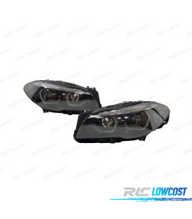 PHARES BMW F10 F11 14-16 XENON DRL LUMIÈRE DIURNE DYNAMIQUES FOND NOIR