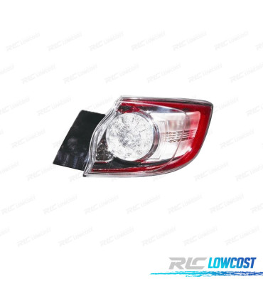 FEUX ARRIÈRE DROIT MAZDA 3 HATCHBACK 5P 09-13 LED BLANC ROUGE