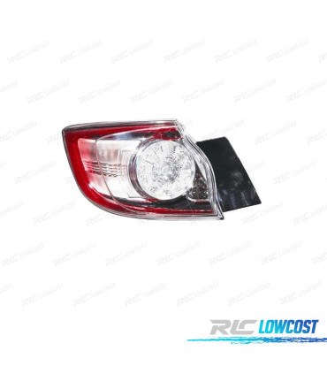 FEUX ARRIÈRE GAUCHE MAZDA 3 HATCHBACK 5P 09-13 LED BLANC ROUGE