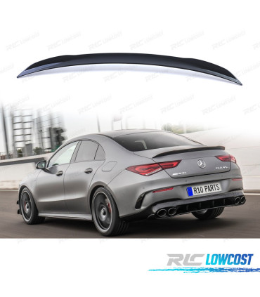 AILERON SPOILER MERCEDES CLA W118 20-24 AMG NOIR BRILLANT