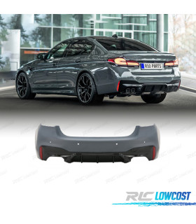 PARE-CHOCS ARRIÈRE BMW G30 LCI 21-23 LOOK M5 PDC DOUBLE SORTIE