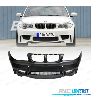 PARE-CHOCS AVANT BMW E81 E82 E88 04-13 LOOK 1M PDC + CONDUITS D'AIR