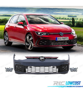 PARE-CHOCS AVANT VOLKSWAGEN VW GOLF 8 LOOK GTI PDC + FEUX ANTIBROUILLARDS