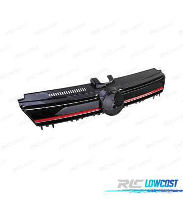 CALANDRE VOLKSWAGEN VW GOLF 7 12-17 LOOK R NOIR ROUGE